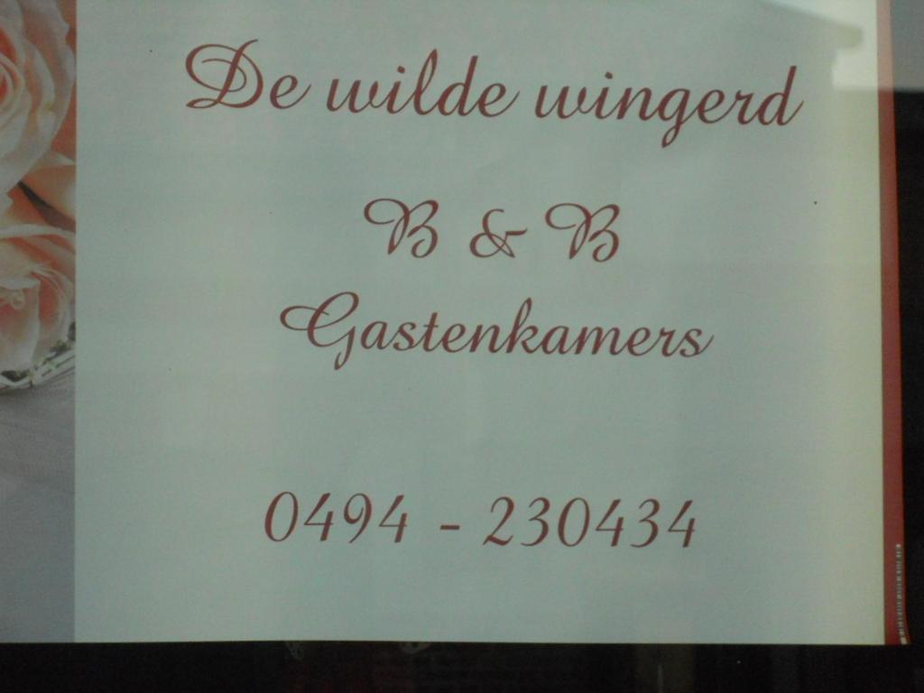 Huis De Wilde Wingerd Hotel Ypres Exterior foto